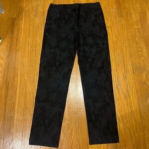 LISETTE Black Patterned Fabric Pants